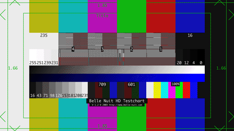 Monitor Calibration Test Chart